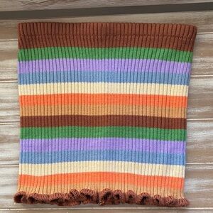 The Ragged Priest Multicolor Striped Knit Skirt